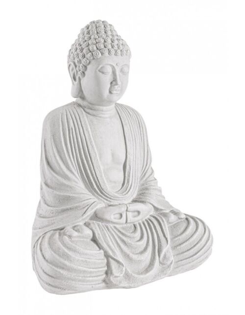 BIZZOTTO DECORAZIONE PATTAYA BUDDHA SEDUTO BIANCO