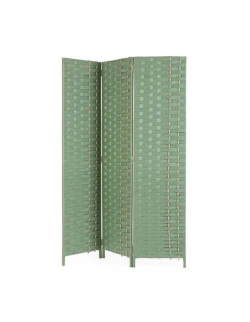 BIZZOTTO paravento 3-ante JALILA colore verde 135×180 cm