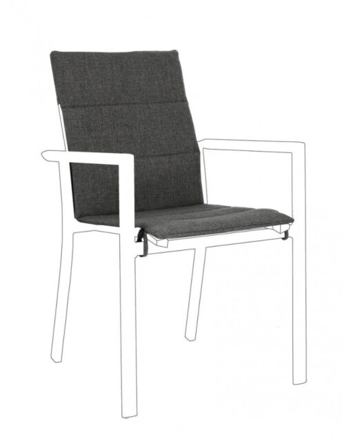 BIZZOTTO CUSCINO SEDIA KONNOR GRIGIO SCURO
