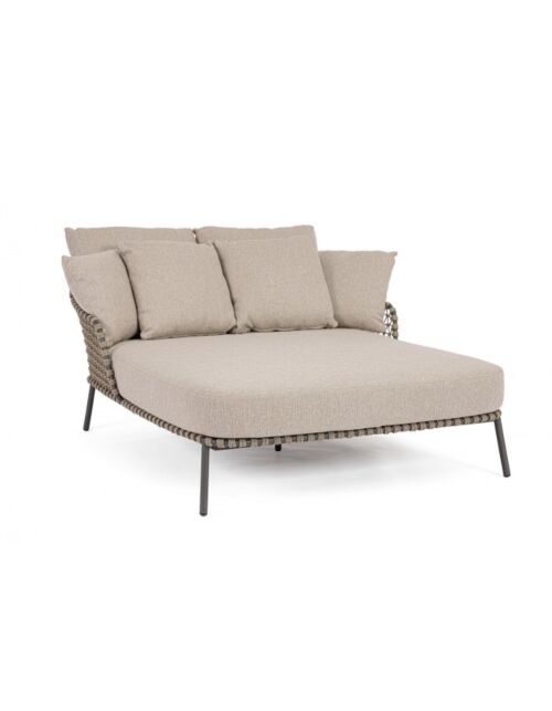 BIZZOTTO Lettino – Daybed 2P IVISSA antracite con cuscini