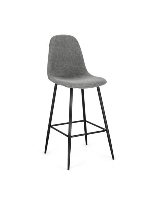 BIZZOTTO sgabello bar NEW IRELIA nero - grigio scuro