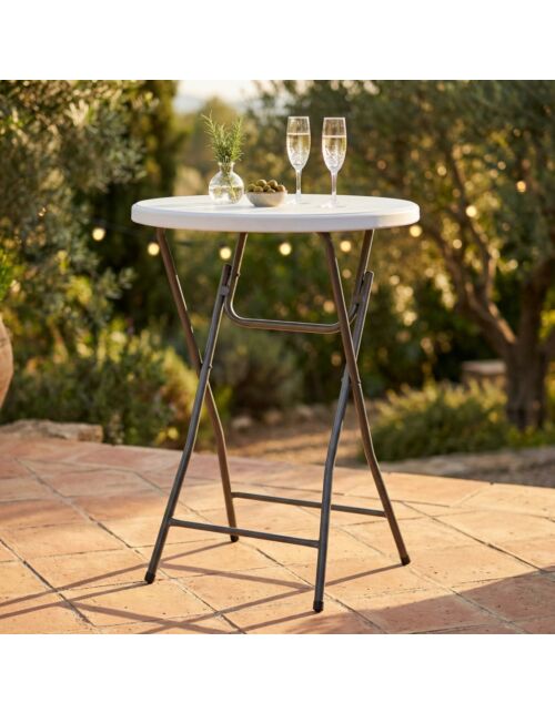 Tavolo alto pieghevole CATERING Ø 60 CT-804546