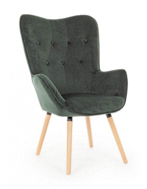 BIZZOTTO POLTRONA JULIET VELVET VERDE BOSCO