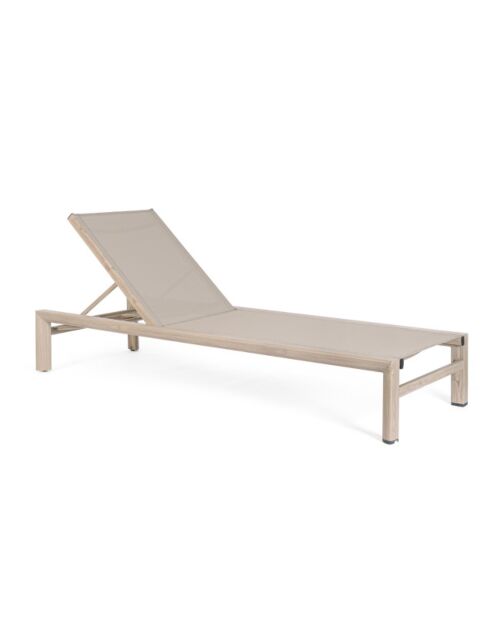BIZZOTTO lettino prendisole SKIPPER NEW timber con ruote