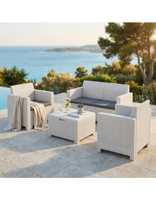 SALOTTO NEBRASKA 2 P C/CUSCINI WI-806799-BIAN
