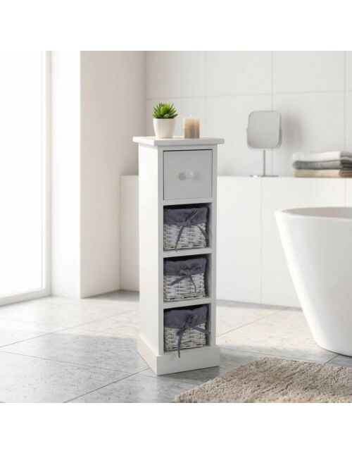 Mobiletto in legno con 4 cassetti ANGEL
