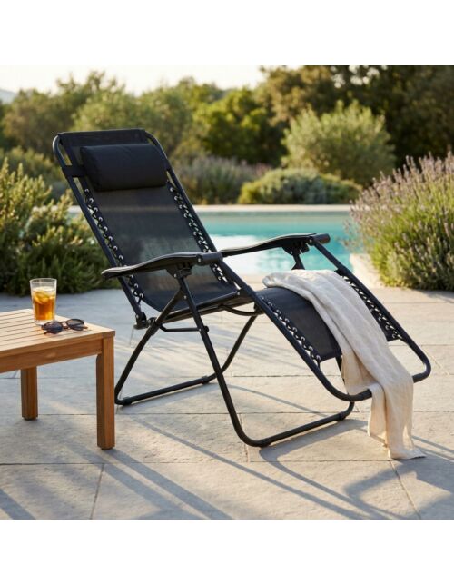 SDRAIO COMFORT CON STRUTTURA NERA E TEXTILENE NERO