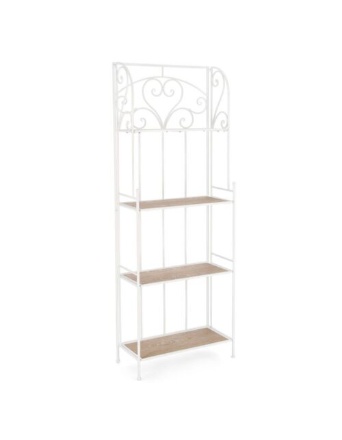 BIZZOTTO scaffale GUENDA 4P bianco H167 – pieghevole