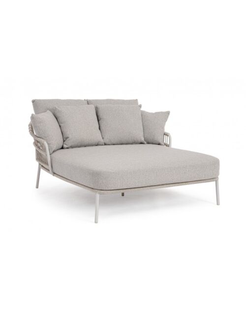 BIZZOTTO Lettino prendisole – Daybed 2 posti TALAIA FROSTY con cuscini