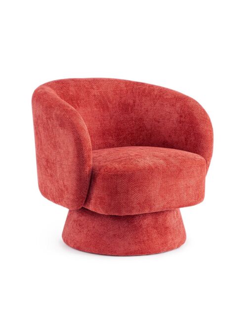 Poltrona girevole imbottita BIZZOTTO JULIENNE rosso (ciliegia)
