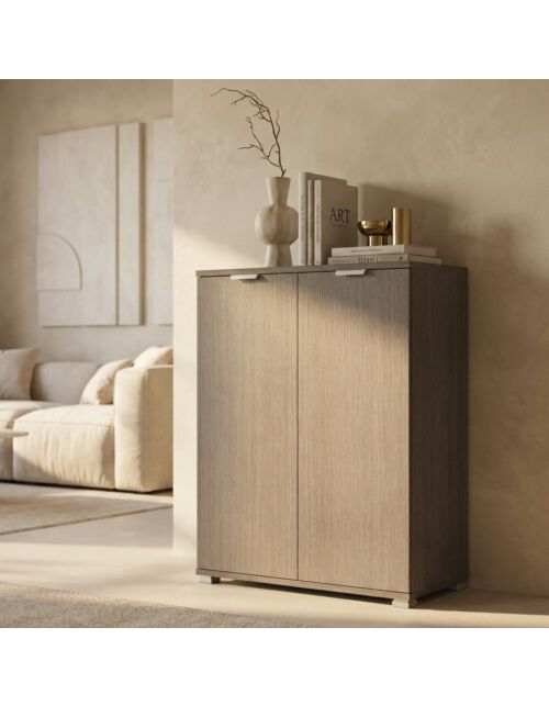ARMADIETTO 2 ANTE ROVERE GRIGIO