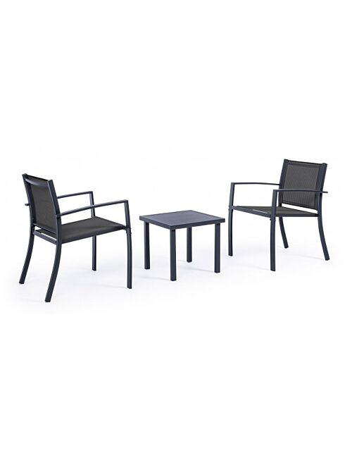 BIZZOTTO Set da giardino SET3 AURI antracite-antracite JA18