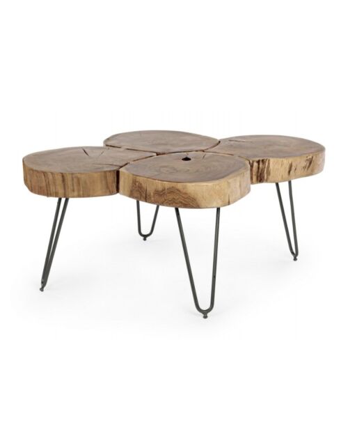 BIZZOTTO TAVOLINO ORBITAL LOG 90X60