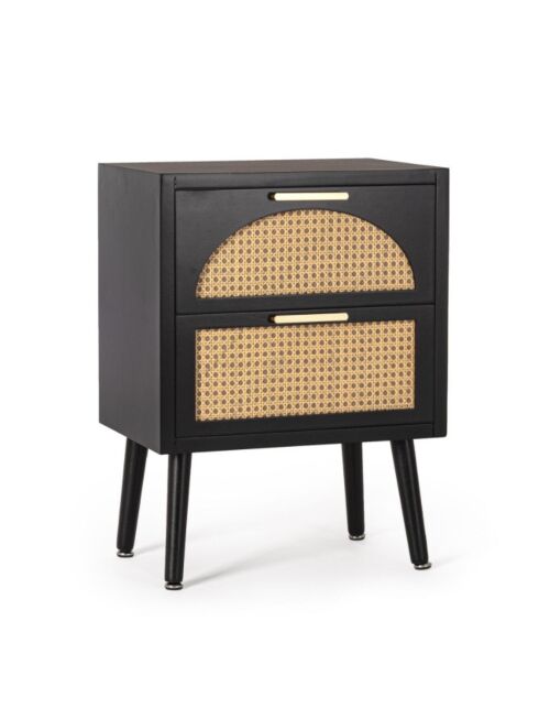 BIZZOTTO cassettiera 2 cassetti JOSINE nero