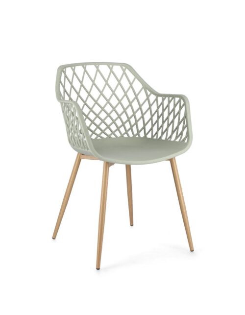 BIZZOTTO sedia da giardino con braccioli OPTIK verde