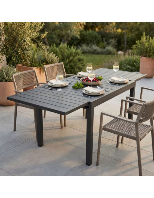 Tavolo da giardino allungabile HAWAII 75/150 × 77