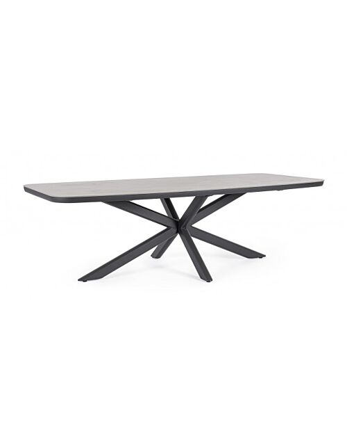 BIZZOTTO Tavolo da pranzo da giardino ISACCO 240X110 antracite JX55