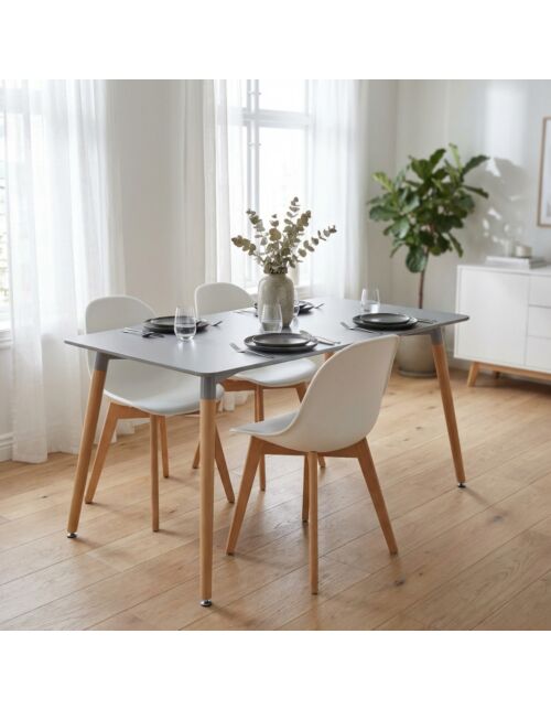 TAVOLO LIONE 120 X 80 GRIGIO