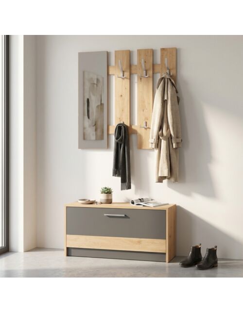 11011705 INGRESSO RIMINI ROVERE ARTIGIANO E GRIGIO GRAFITE