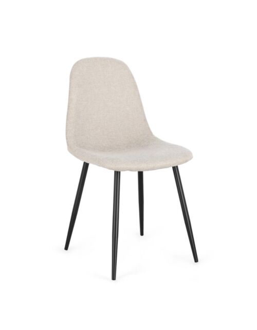BIZZOTTO sedia imbottita NEW IRELIA nero-beige