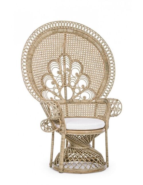 BIZZOTTO POLTRONA C-C PEACOCK NATURALE