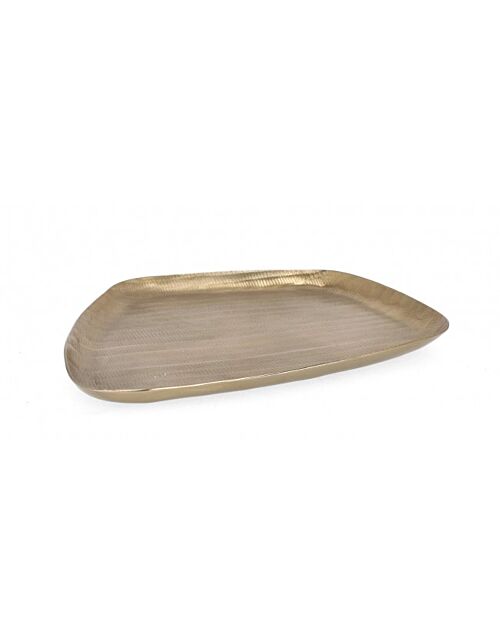 BIZZOTTO VASSOIO DECORATIVO CHISEL ORO 30X28