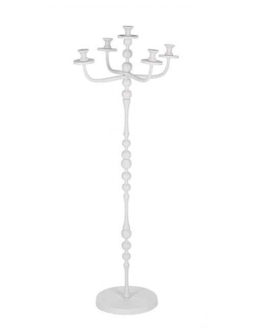 BIZZOTTO CANDELABRO RIDHI 5FUOCHI BIANCO H123