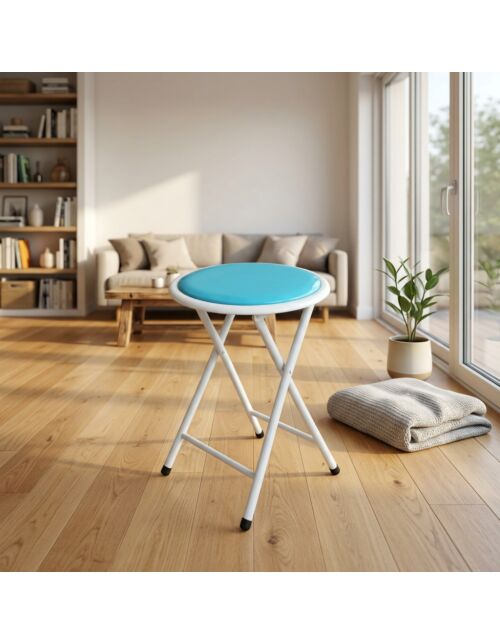 Sgabello pieghevole SLIM blu (Color 637)