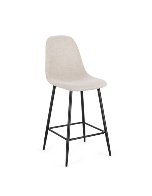 BIZZOTTO  sgabello da bar NEW IRELIA nero-beige