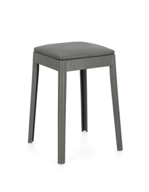 BIZZOTTO sgabello SCOOBY grigio scuro – impilabile
