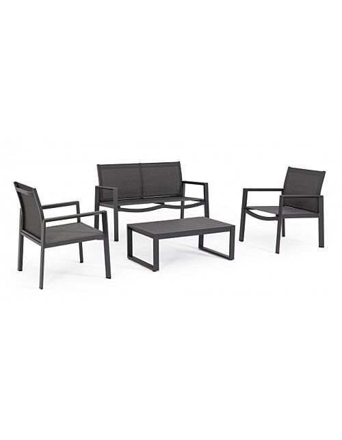 BIZZOTTO SET4 SALOTTO KALLEN ANTRACITE YK13