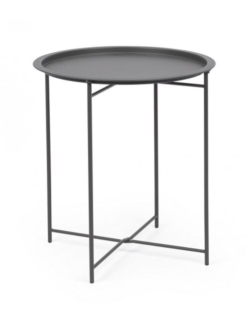BIZZOTTO Tavolino con vassoio AUSTIN – antracite D46