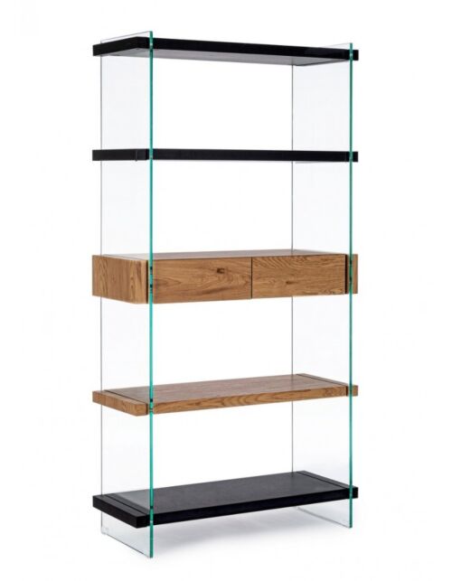 BIZZOTTO LIBRERIA 4P-2C LINE WOOD NERO