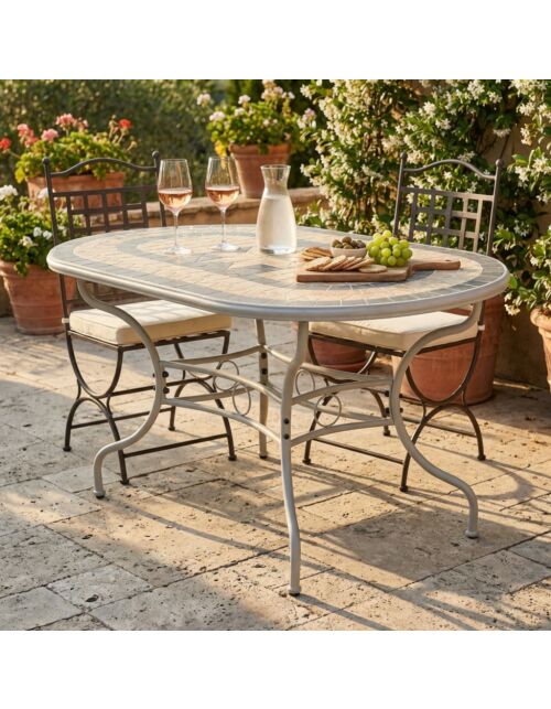 TAVOLO OVALE PERSE 160 X 90