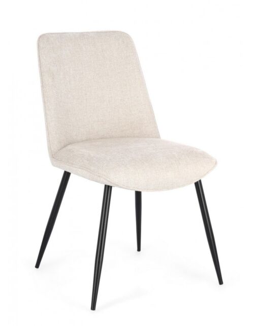 BIZZOTTO SEDIA CORA NERO/BEIGE