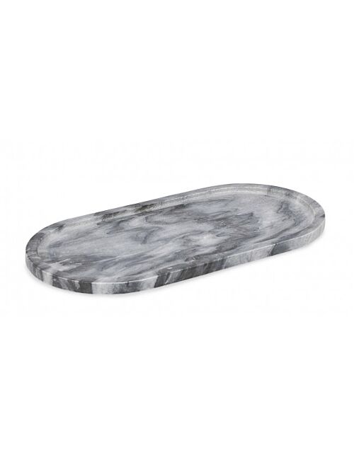 BIZZOTTO PIATTO DECORATIVO KANDY OVALE GRIG 40x20
