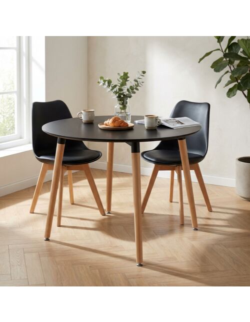 TAVOLO LIONE Ø 120 NERO