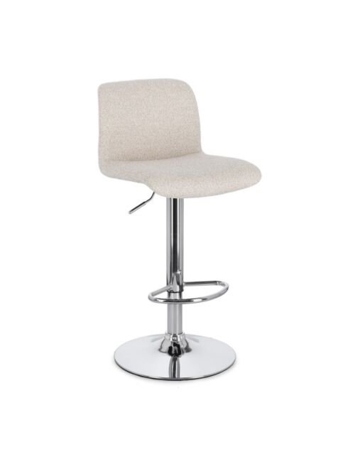 BIZZOTTO sgabello bar imbottito RAFAEL cromo-beige