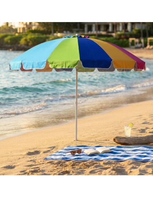 OMBRELLONE SPIAGGIA ARCOBALENO PALO ALLUMINIO 240/32