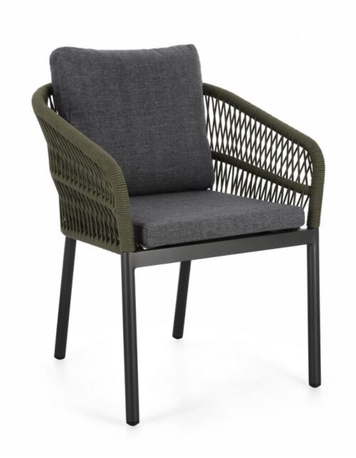 BIZZOTTO SEDIA C-BR C-C GALDANA ANTRACITE/VERDE - 0666066