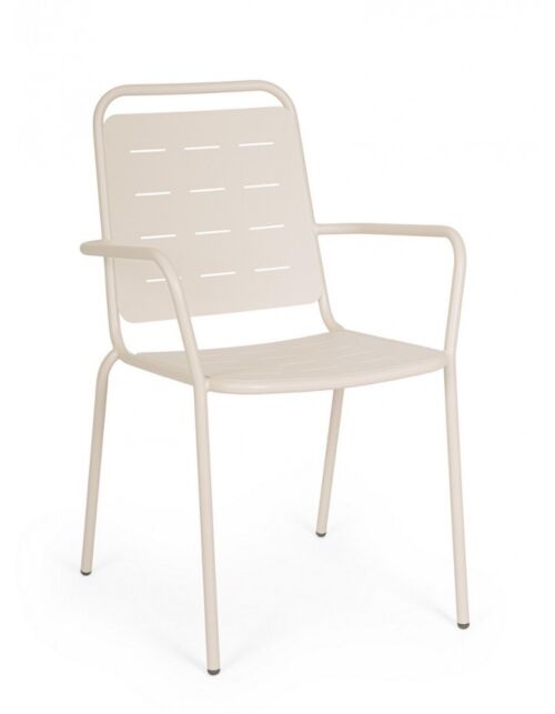 BIZZOTTO Sedia da giardino YARA con braccioli - champagne 0803578