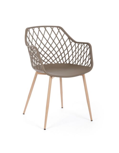 BIZZOTTO sedia da giardino OPTIK tortora