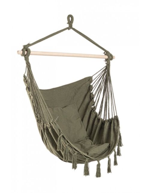 BIZZOTTO Poltrona sospesa JUAN verde 100x130 cm - con cuscino