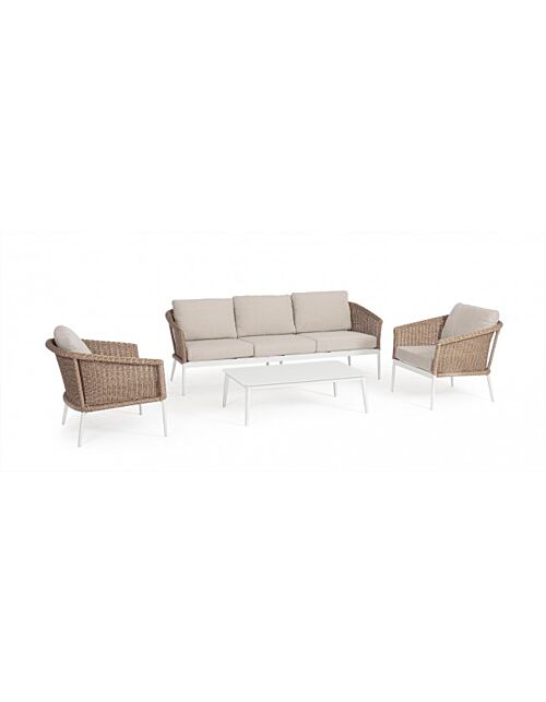 BIZZOTTO Set salotto da giardino SET4 OCEANA VAPOR YK15 con cuscini