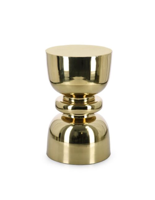BIZZOTTO tavolino rotondo ANIMESH shiny brass