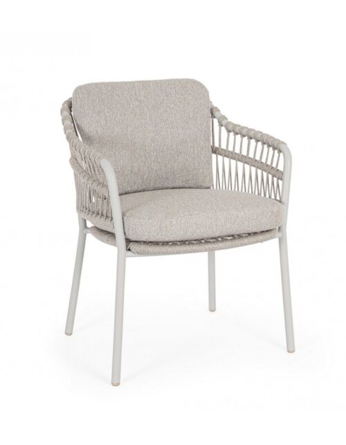 BIZZOTTO Sedia da giardino TALAIA FROSTY con cuscini