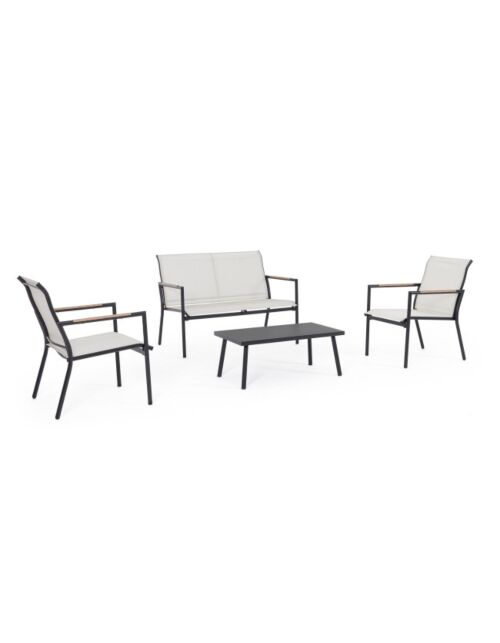 BIZZOTTO set da giardino SET4 MARSALA antracite – Mobalia