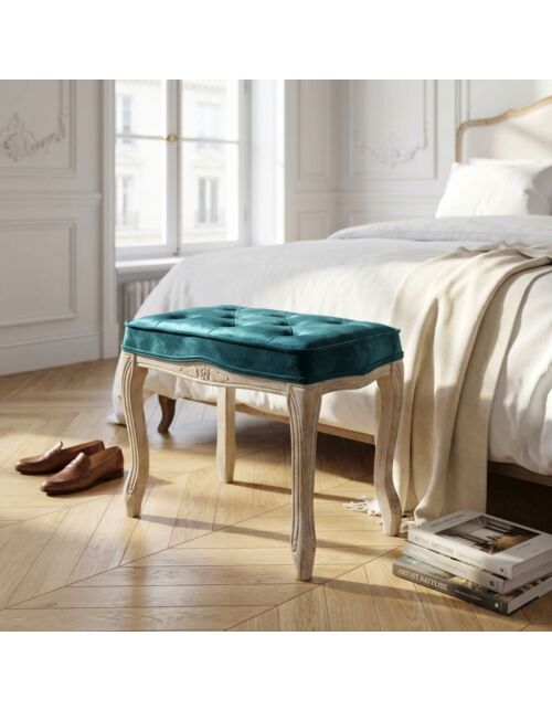 SGABELLO MARLY IN VELLUTO BLU