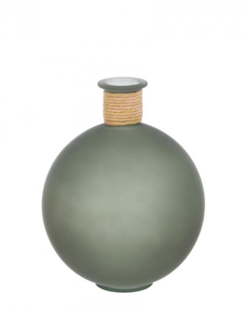 BIZZOTTO VASO ROTANG BOMB VT VERDE H25