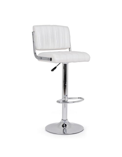 BIZZOTTO sgabello bar BARCLAY bianco imbottito